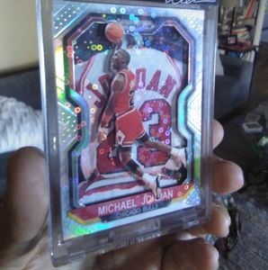 Michael Jordan Custom Refractor Prizm Refractor Disco Sealed Encased!! 1 of 1!!